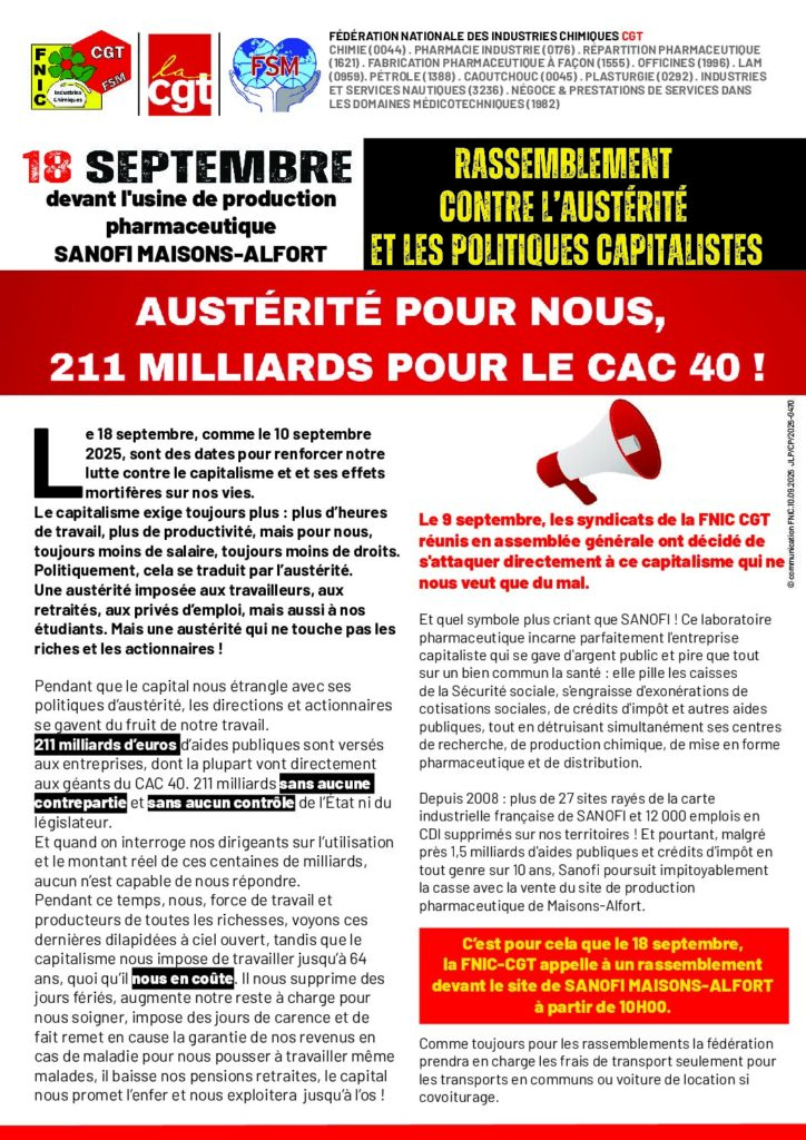 Aperçu du document 18 SEPTEMBRE 2025 SANOFI MAISONS-ALFORT