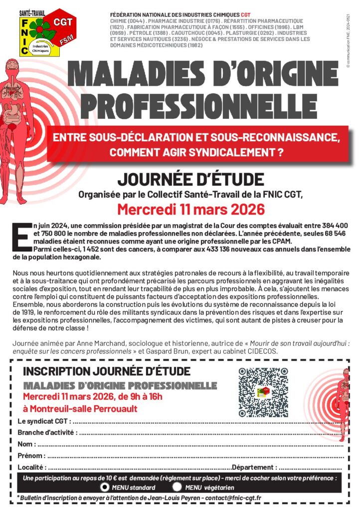 Aperçu du document MALADIES D&rsquo;ORIGINE  PROFESSIONNELLE, COMMENT AGIR SYNDICALEMENT -formulaire