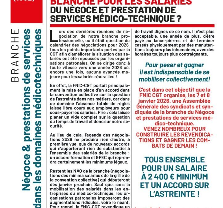 circulaire branche négoce :