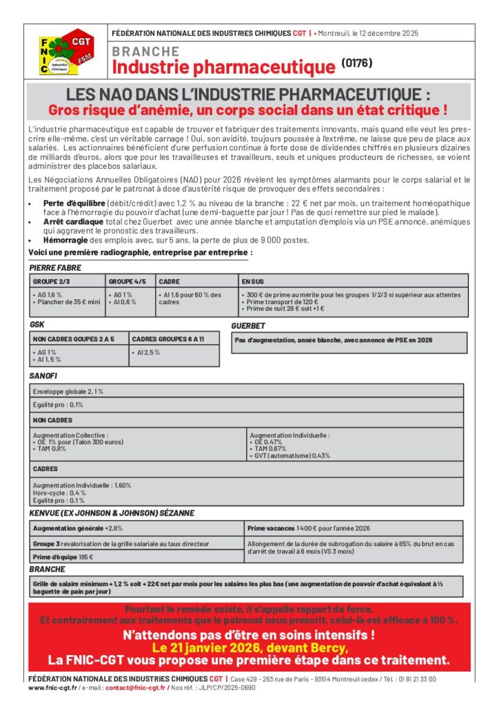 Aperçu du document COMMUNIQUE DE BRANCHE -12.12.2025