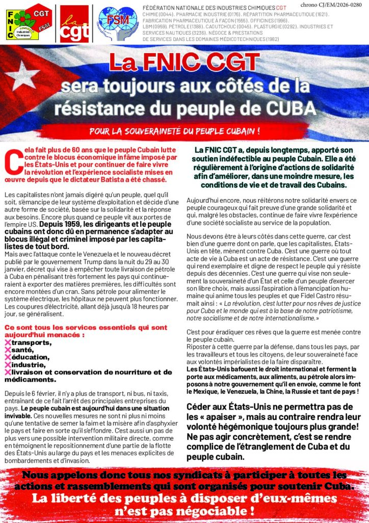 Aperçu du document LA FNIC CGT SERA TOUJOURS AUX COTES DE LA RESISTANCE DU PEUPLE DE CUBA_converted