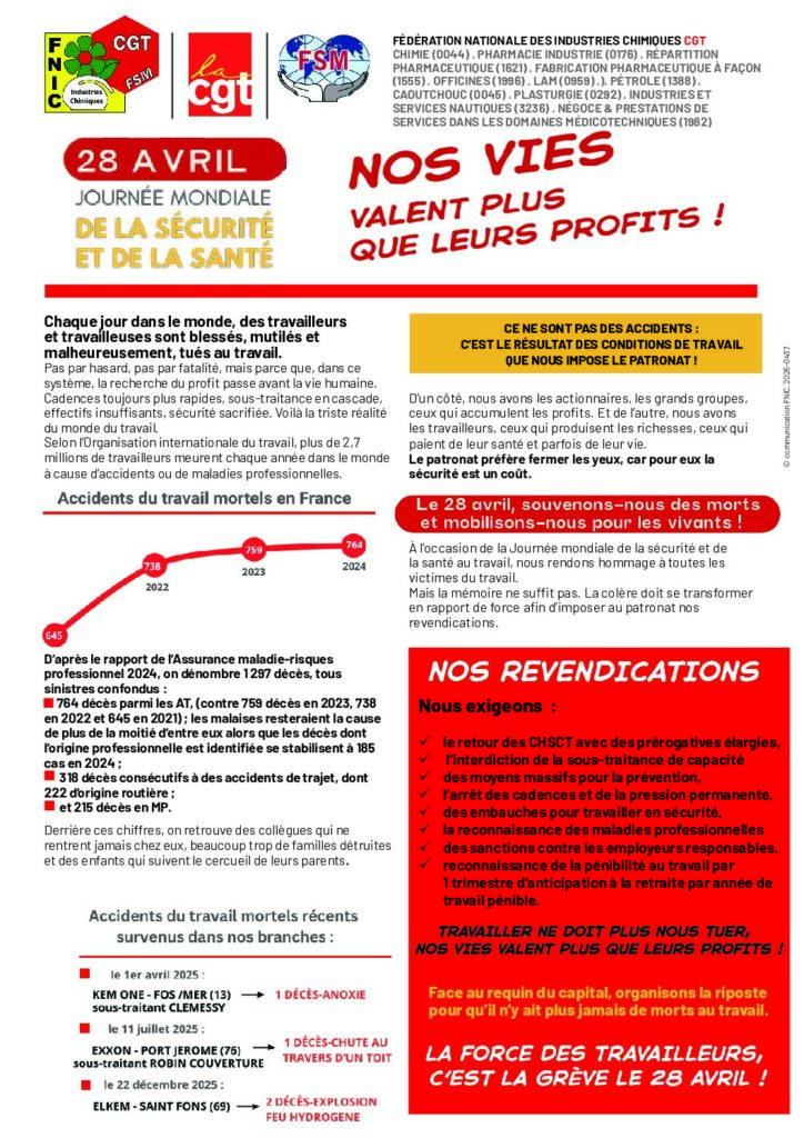 Aperçu du document 28 avril journée mondiale de la sécurité et de la santé au travail-Nos vies valent plus que leurs profits (2)