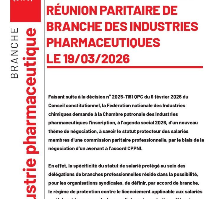 déclaration fnic cgt du 19 mars 2026