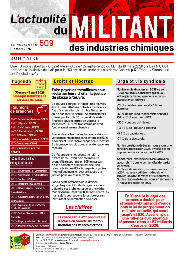 Aperçu du document MILITANT 509