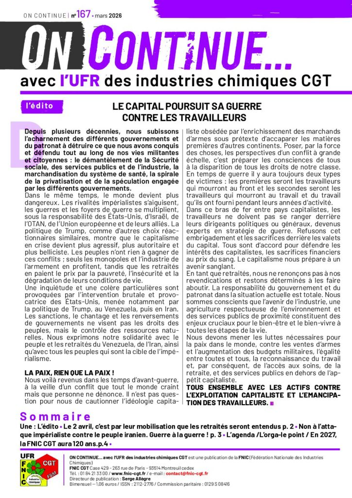 Aperçu du document ON CONTINUE 167