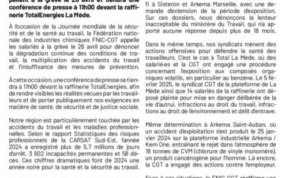 Communiqué de Presse – TotalEnergies La Mède: Nos vies valent plus que leurs profits