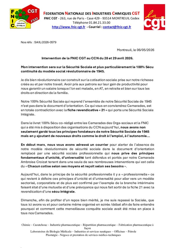 Aperçu du document intervention FNIC-CGT 100% Sécu au CCN du 28 et 29 avril – Copie