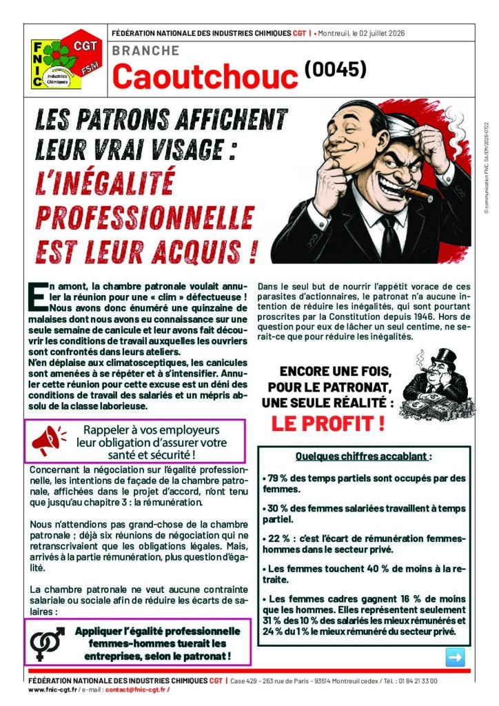 Aperçu du document LES PATRONS AFFICHENT LEUR VRAI VISAGE