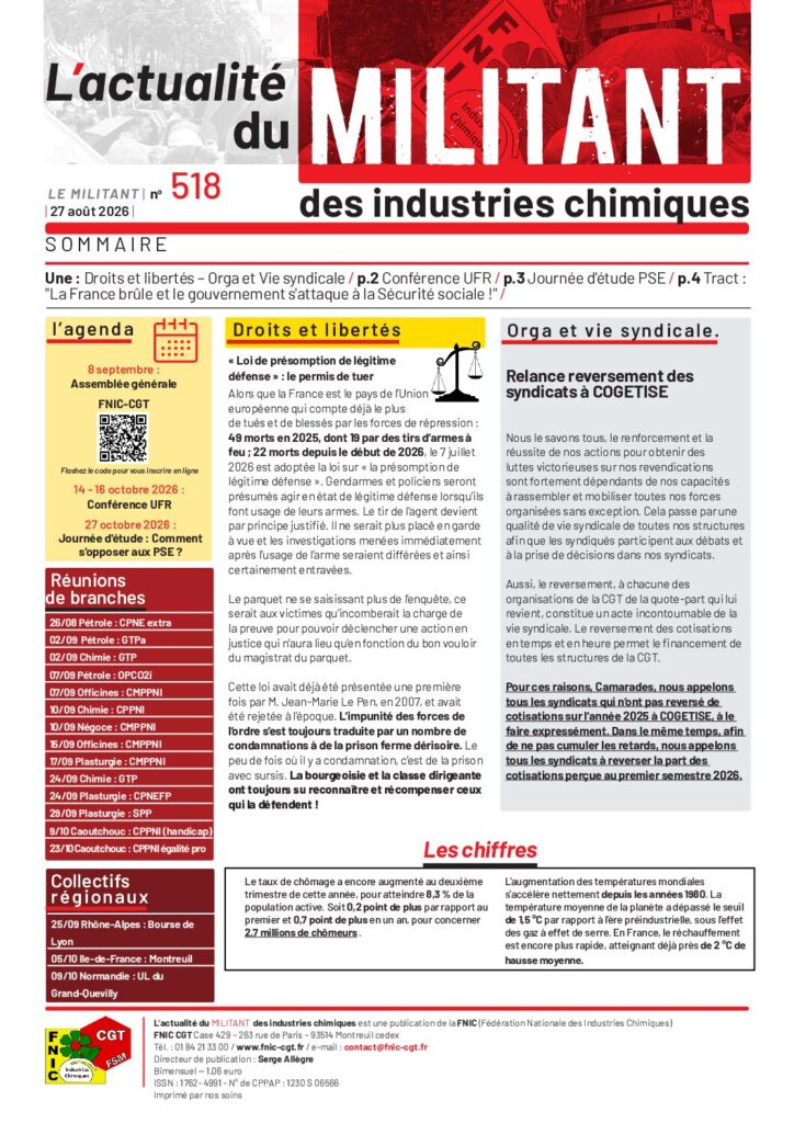 Aperçu du document MILITANT 518