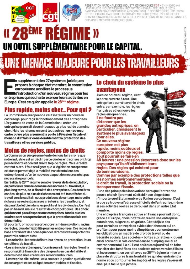 Aperçu du document CIRCULAIRE 28 EME REGIME