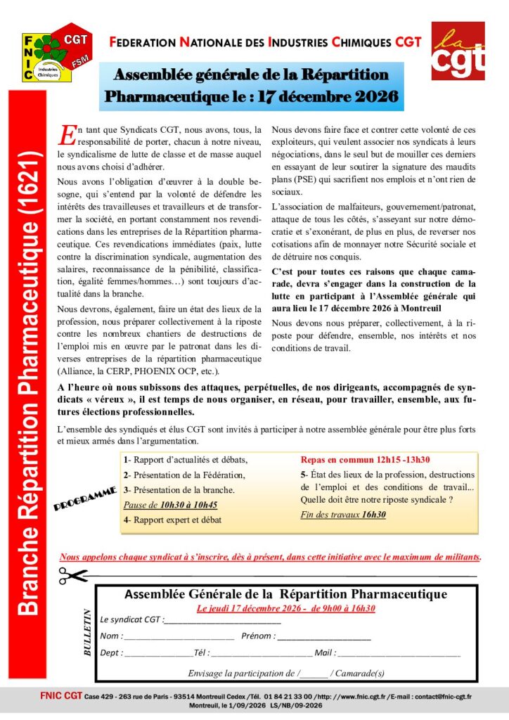 Aperçu du document Circulaire AG Répartition Pharma  le 17 déc. 2026