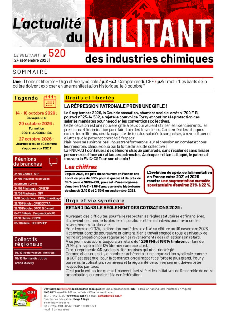 Aperçu du document LE MILITANT 520