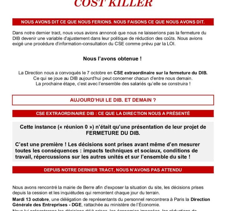Nous avons dit ce que nous ferions. Nous faisons ce que nous avons dit.
